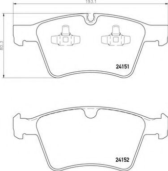 Гальмівні колодки дискові Brembo (P50115)