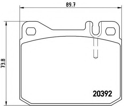 Гальмівні колодки дискові Brembo (P50002)