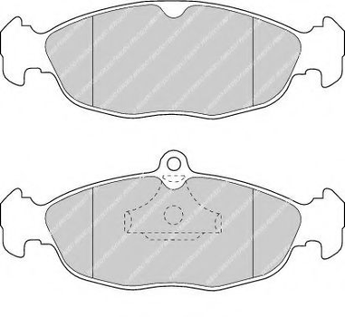 Тормозные колодки дисковые Ferodo (FDB732)