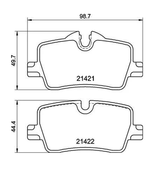 Гальмівні колодки дискові Brembo (P06113)