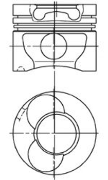 Поршень Sprinter ОМ602DE (89mm-STD) Kolbenschmidt (94823700)