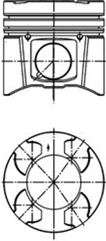 Поршень Nissan Interstar/Opel Movano/Renault Master 2.5d 03- Kolbenschmidt (40271600)