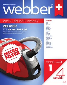 Набір мішків для пилососа Webber Zelmer 4940 (02WMZF4940)