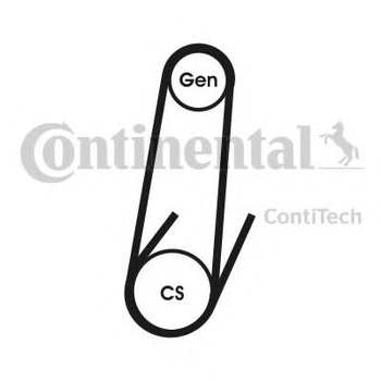 Поликлиновый ремень Contitech (4PK611ELAST)