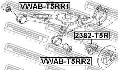 Сайлентблок підвіски Febest (VWABT5RR1)