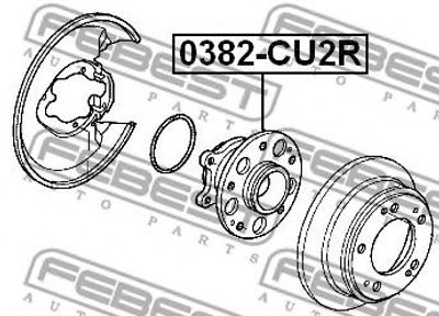 Ступица колеса Febest (0382CU2R)