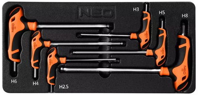 Zestaw kluczy HEX NEO Tools 6 szt. wkładka 84-254 (5907558483956)