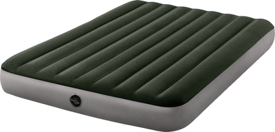 Надувная кровать-матрас Intex 64109 Prestige Downy Bed 152х203х25 см Зеленая