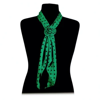 Шарф Бриджит с брошкой SETA Decor 13-932GR-BLK