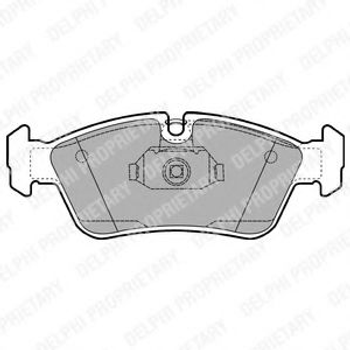 Гальмівні колодки, дискові Delphi (LP1421)