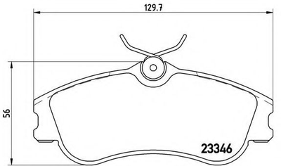 Гальмівні колодки дискові Brembo (P61069)