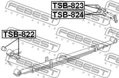 Втулка ресори Febest (TSB822)