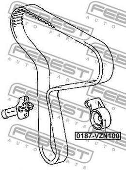 Ролик натяжителя ремня ГРМ Febest (0187VZN100)