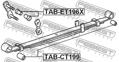 Сайлентблок підвіски Febest (TABCT199)