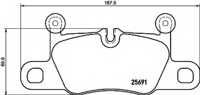 Гальмівні колодки дискові Brembo (P65031)