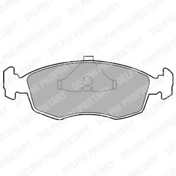 Гальмівні колодки, дискові Delphi (LP587)