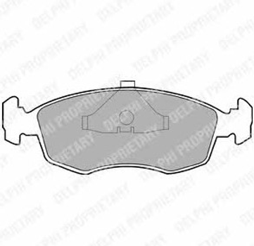 Гальмівні колодки, дискові Delphi (LP587)
