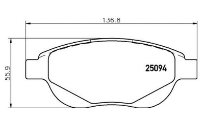 Гальмівні колодки дискові Brembo (P61137)