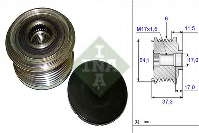 Механизм свободного хода генератора Ina (535014910)