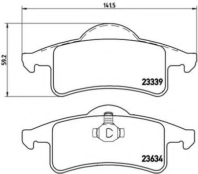 Гальмівні колодки дискові Brembo (P37006)