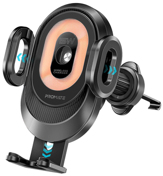 Автодержатель для телефона магнитный Promate PowerMount-2 Black (powermount-2)