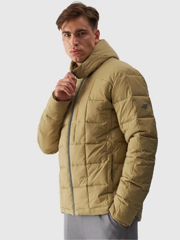 Пуховик чоловічий 4F Down Jacket M524 4FWAW24TDJAM524-74S S Жовтий (5905700070924)
