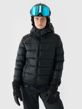Пуховик зимовий короткий жіночий 4F Down Jacket F517 4FWAW24TDJAF517-20S S Чорний (5905700085737)