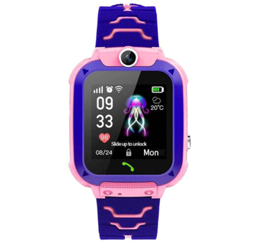 Детские умные часы Watch Kids XO H100 в розовом цвете.
