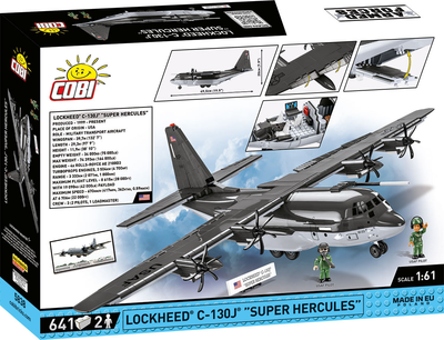 Конструктор Cobi Armed Forces Super Hercules Lockheed C-130J 641 деталь (5902251058388)