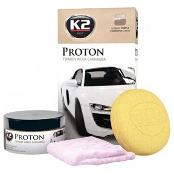 Поліроль воскова для кузова Proton 200г з губкою та ганчіркою для блиску та захисту авто (L-IDO_N33S)