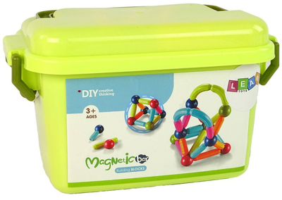 Klocki magnetyczne Leantoys 68 elementów (5905515351218)