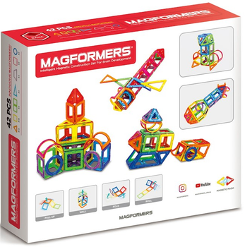 Конструктор магнітний Magformers Basic 42 деталі (0730658010150)