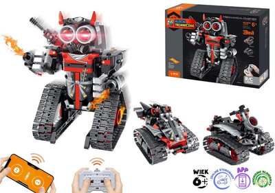 Klocki konstrukcyjne Pro Kids 3 w 1 Robot auto Czerwony 419 elementów (5903943005567)