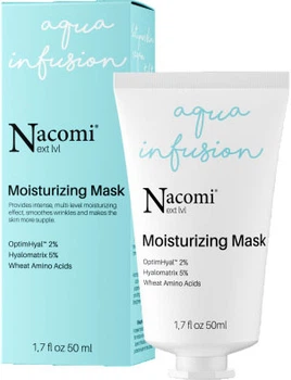 Маска для обличчя Nacomi Next Level Aqua Infusion Зволожуюча з гіалуроном 50 мл (5902539700206)
