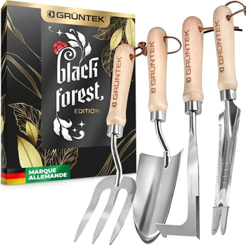 Набір ручного садового інструменту Gruntek Black Forest Edition з 4-х предметів нержавіюча сталь (295444100)