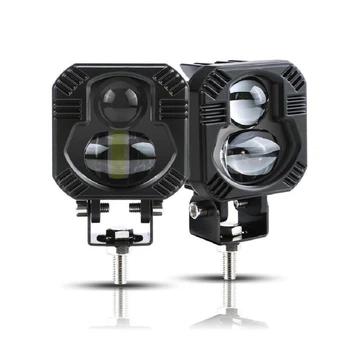 Фара LED Bi Квадрат P-66-40W 65*65*50мм 10-80V W/Y 4 392