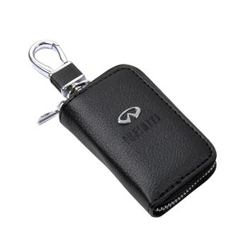 Чохол для ключів з карабіном Infiniti (Шкіра)