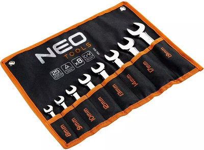 Набор комбинированных ключей NEO Tools 8 - 19 мм 8 шт. 09-791 (5907558413090)