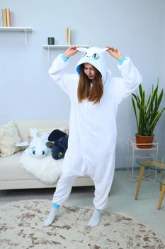 Піжама Кігурумі My Kigu Жіноча Беззубик Денна Фурія Білий Розмір L 165-175 см (108541)