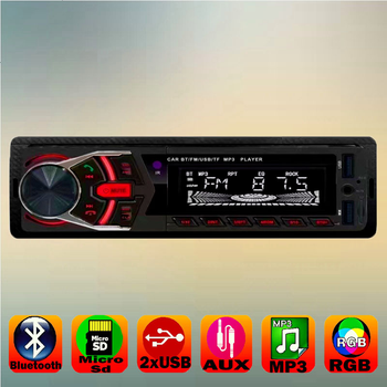 Автомагнітола 1din JSD G-1103 ISO 2xUSB Bluetooth RGB SD/AUX/FM