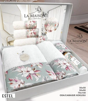 Подарочный набор полотенец La Maison, 3 шт. с ароматом для дома Este