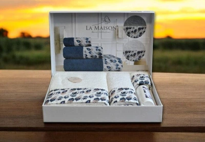Подарочный набор полотенец La Maison, 3 шт. с ароматом для дома Esme Ekru