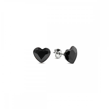 Срібні сережки Spark зі Swarovski Heart Studs K2808J