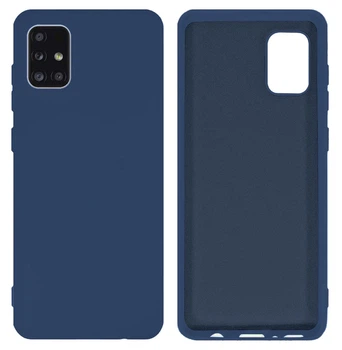 Чохол Silicone case Camera Protective Samsung A71 (08) темно синій Dark Blue