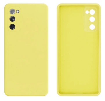 Чохол Silicone case Camera Protective Samsung S20 FE (20) жовтий Yellow