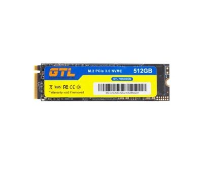 Твердотільний накопичувач SSD 512Gb, GTL Poseidon, PCI-E 3.0 x4, M.2 2280, 3D TLC, 2100/1700 МБ/с, Bulk (GTLPOS512GBNV)