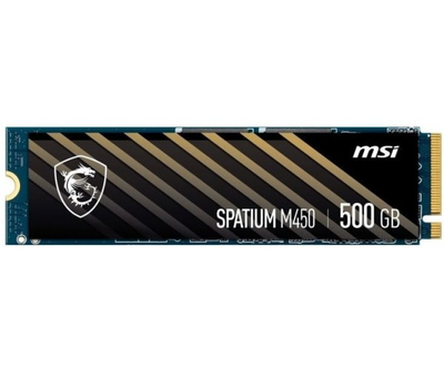 Твердотільний накопичувач SSD 500Gb, MSI Spatium M450, PCI-E 4.0 x4, M.2 2280, 3D TLC, 3600/2300 МБ/с (S78-440K220-P83)