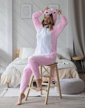 Пижама кигуруми My Kigu Женская Динозавр Дракон Розовый размер XL 175-185 см (102441)