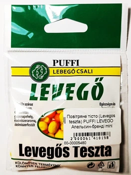 Повітряне тісто (Levegos teszta) PUFFI LEVEGO Orange - palinka (апельсин - бренді) mini