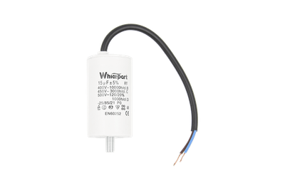 Конденсатор CBB60-G 15 мкФ, 450 В, Whicepart (провод + болт)